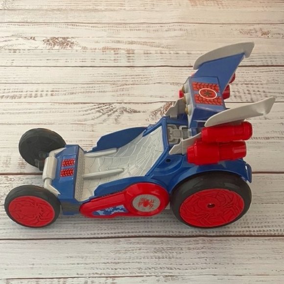 Hasbro Playskool Heroes Adventures 2012 Spiderman Web Wing Car Transforming Toy - Picture 3 of 11